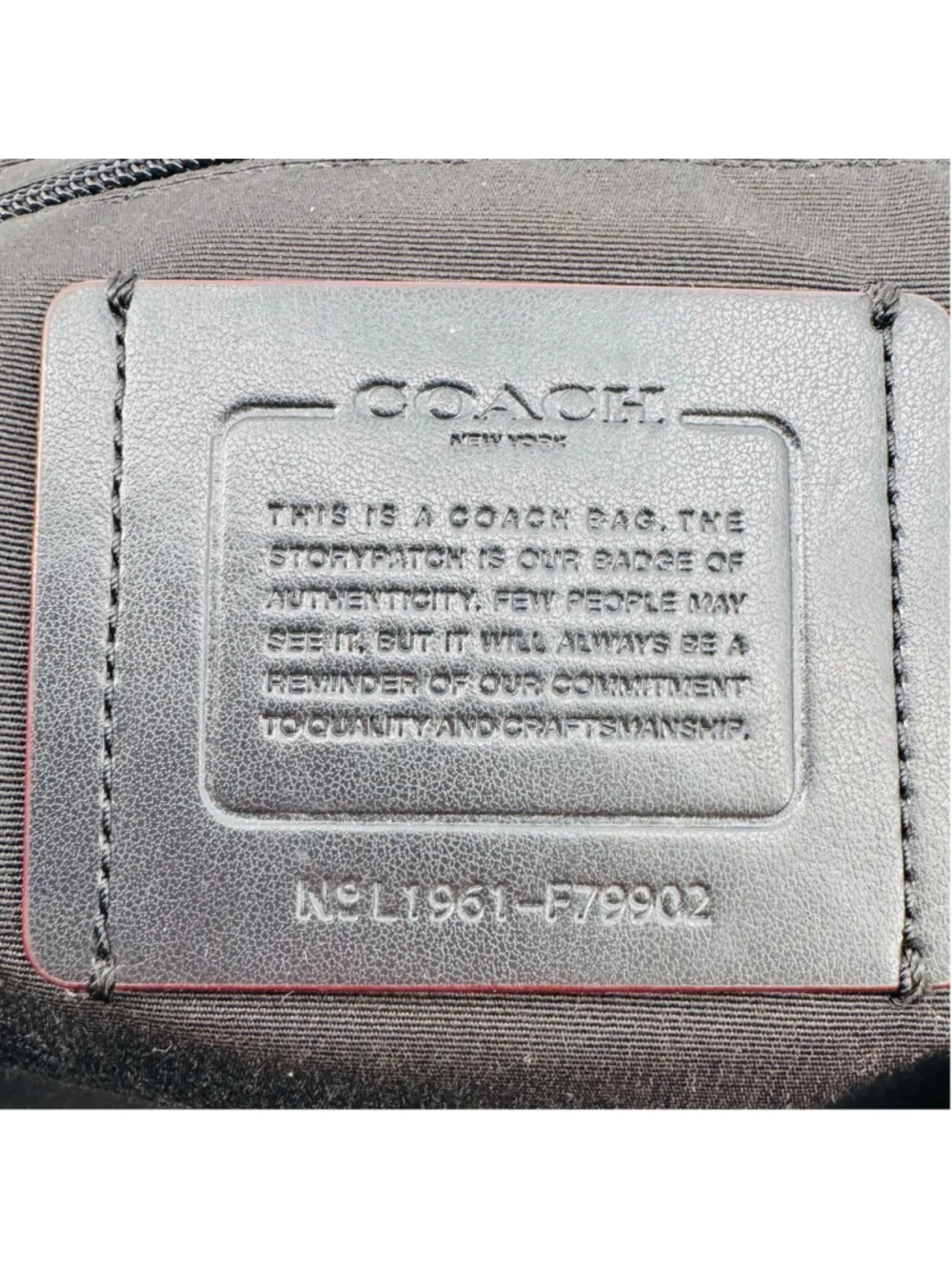 Men's Coach F79902 Ranger Calf Leather Messenger Bag, Black